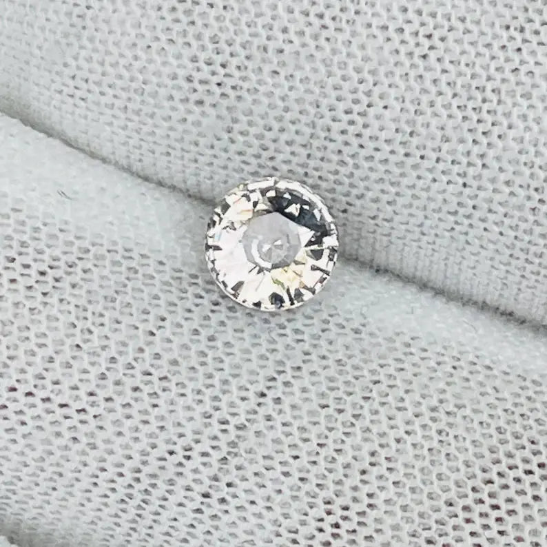 Natural White Sapphire With Slight Pink Hue gems-756e