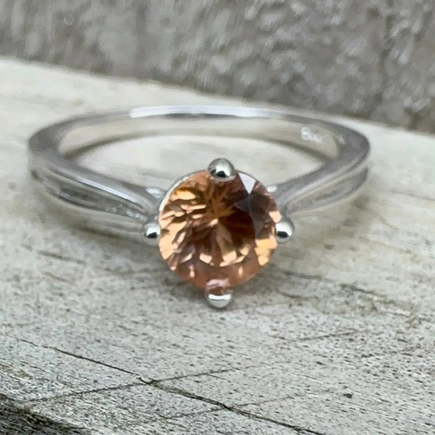 Natural Zircon Ring gems-756e