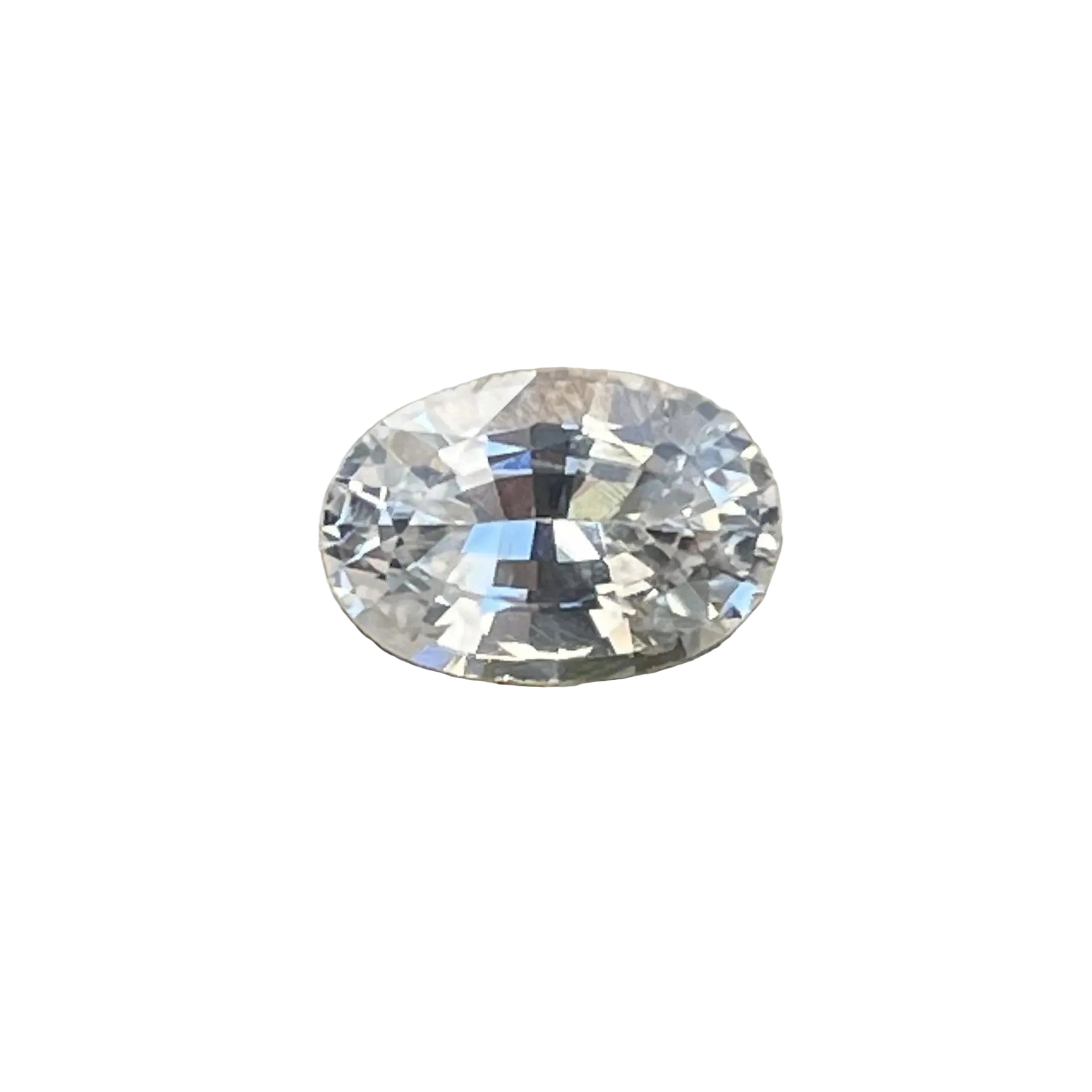 Natural colorless sapphire for a bespoke engagement ring