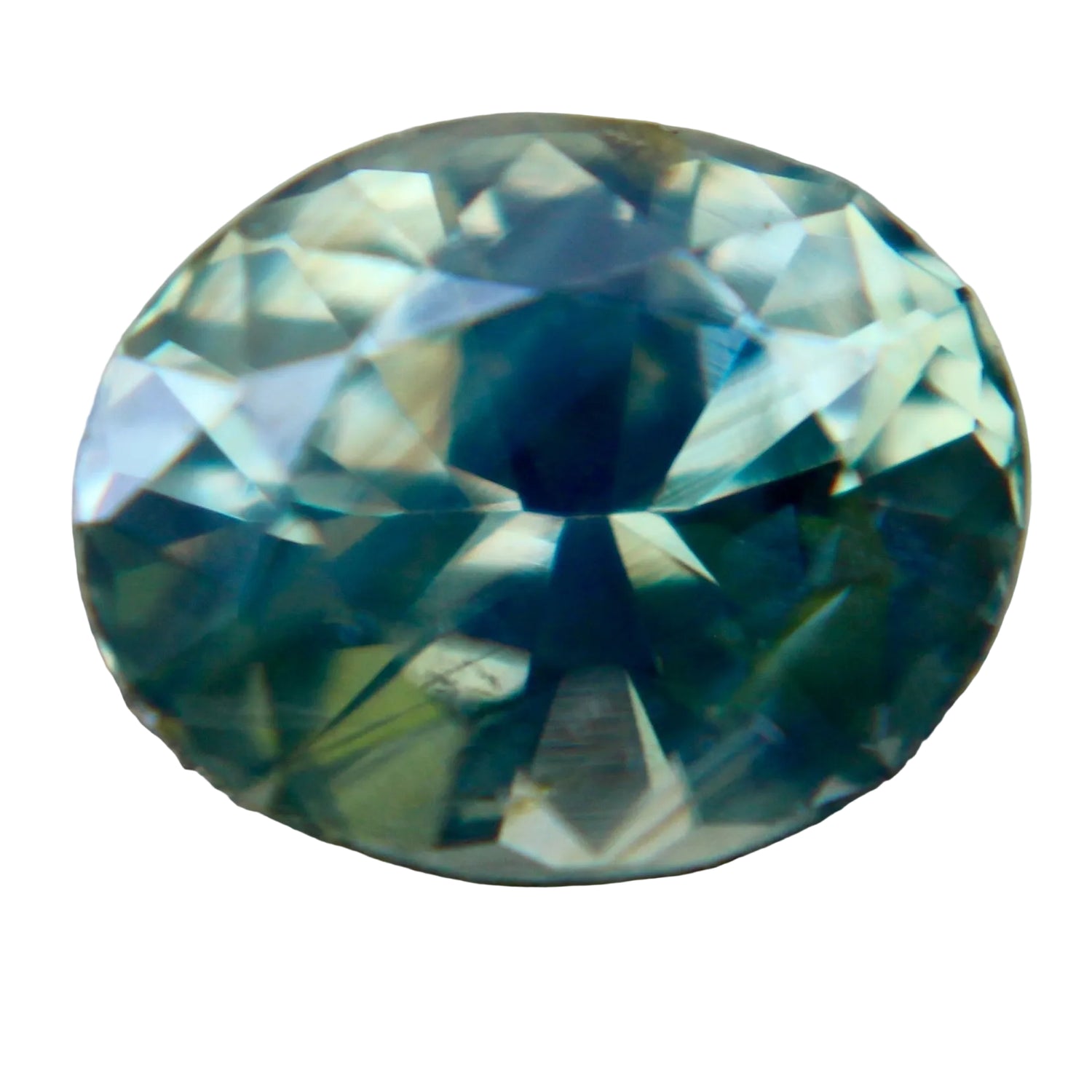Natural green sapphire 1.33 carat oval cut from Madagascar