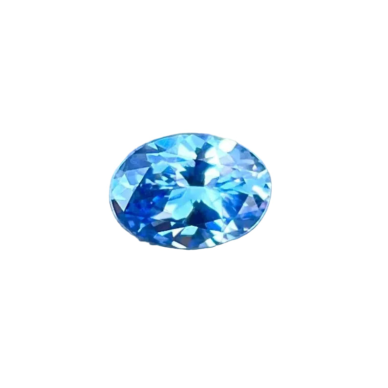 Natural unheated blue Ceylon sapphire, 0.95 carat oval cut