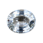 Natural white sapphire for a bespoke engagement ring
