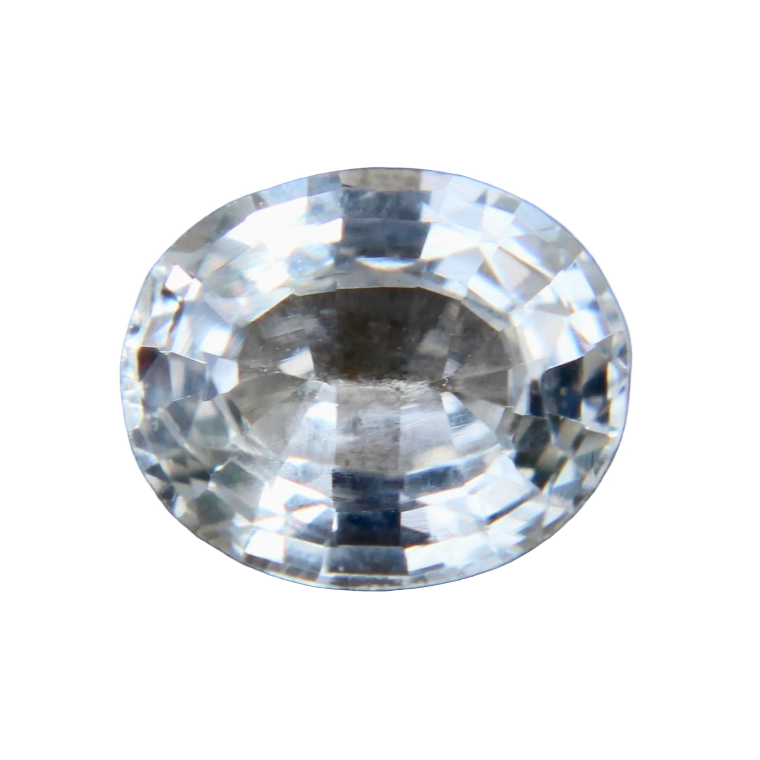 Natural white sapphire for a bespoke engagement ring