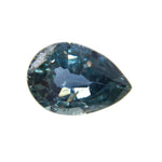 Pear-cut blue-green sapphire loose gemstone for bespoke jewelry