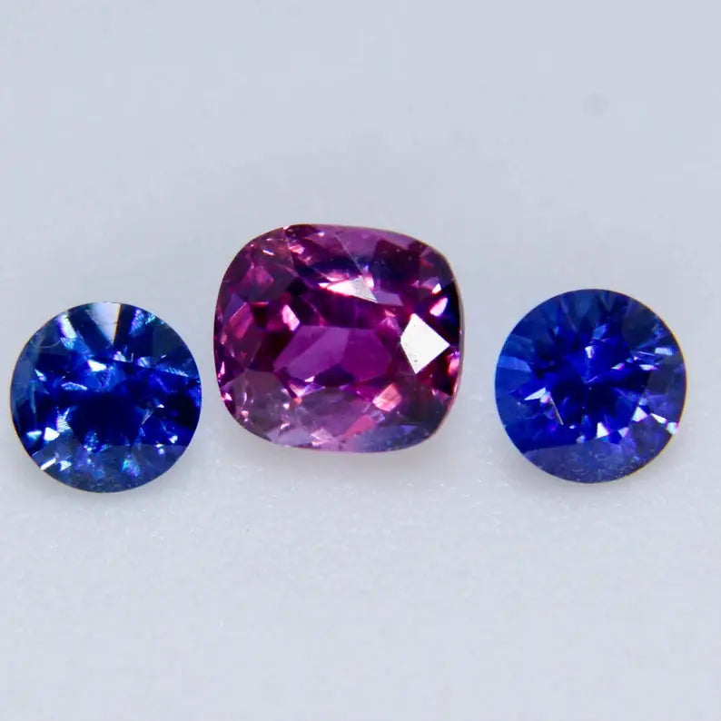 Set Of Natural Sapphires Gemstones Sapphirepal