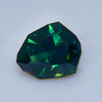 Side profile of 1.47ct modified trillion Australian sapphire showing its 4.55 mm depth