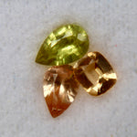 Untreated 0.28 carat peach cushion-cut Ceylon sapphire measuring 4.20 by 3.55 mm