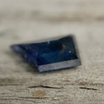 Ceylon blue sapphire freeform cut faceted gemstone from Sri Lanka