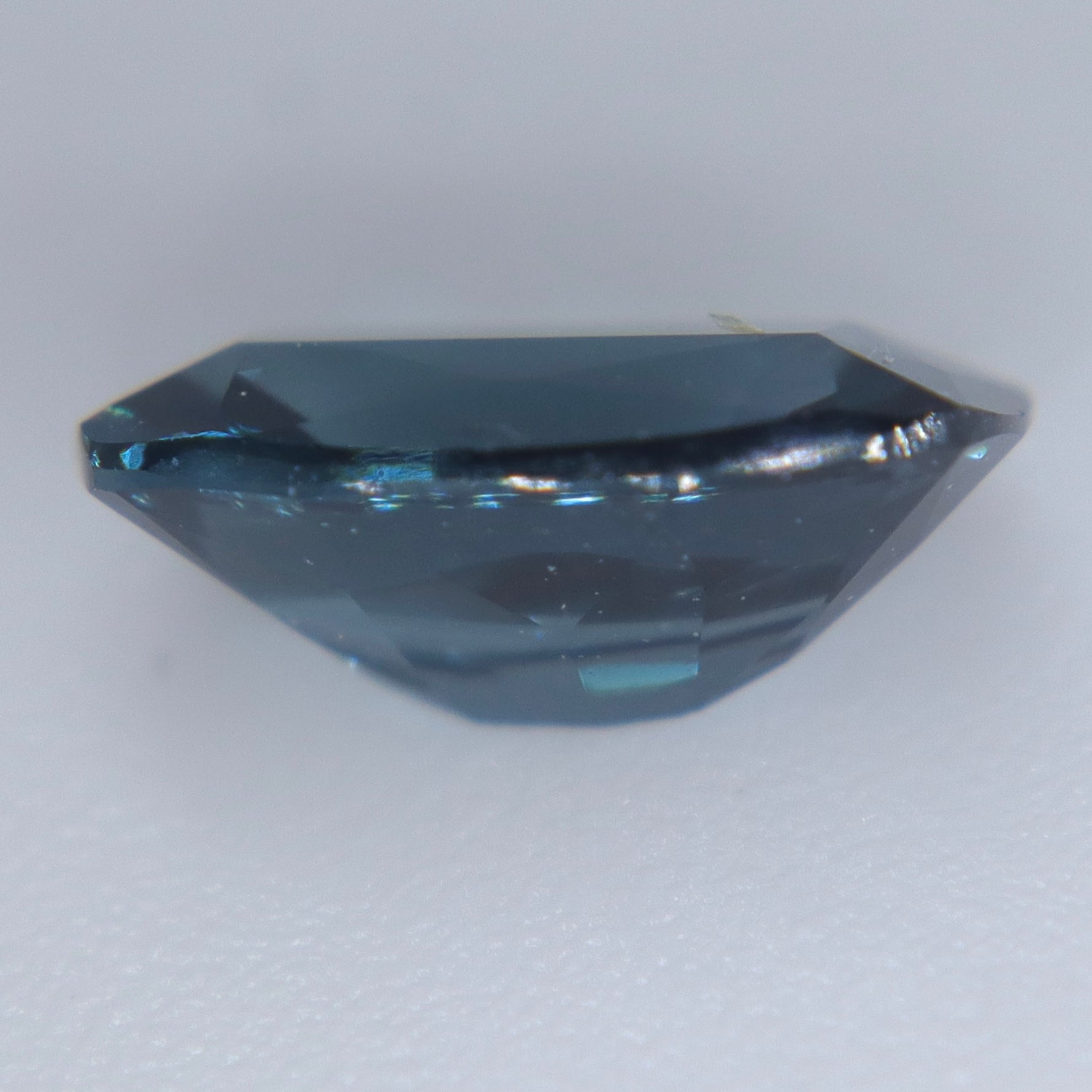 1.17 carat natural blue spinel cushion cut gemstone with VS clarity