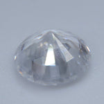Eye-clean 1.38 carat round white sapphire from Ceylon, Sri Lanka