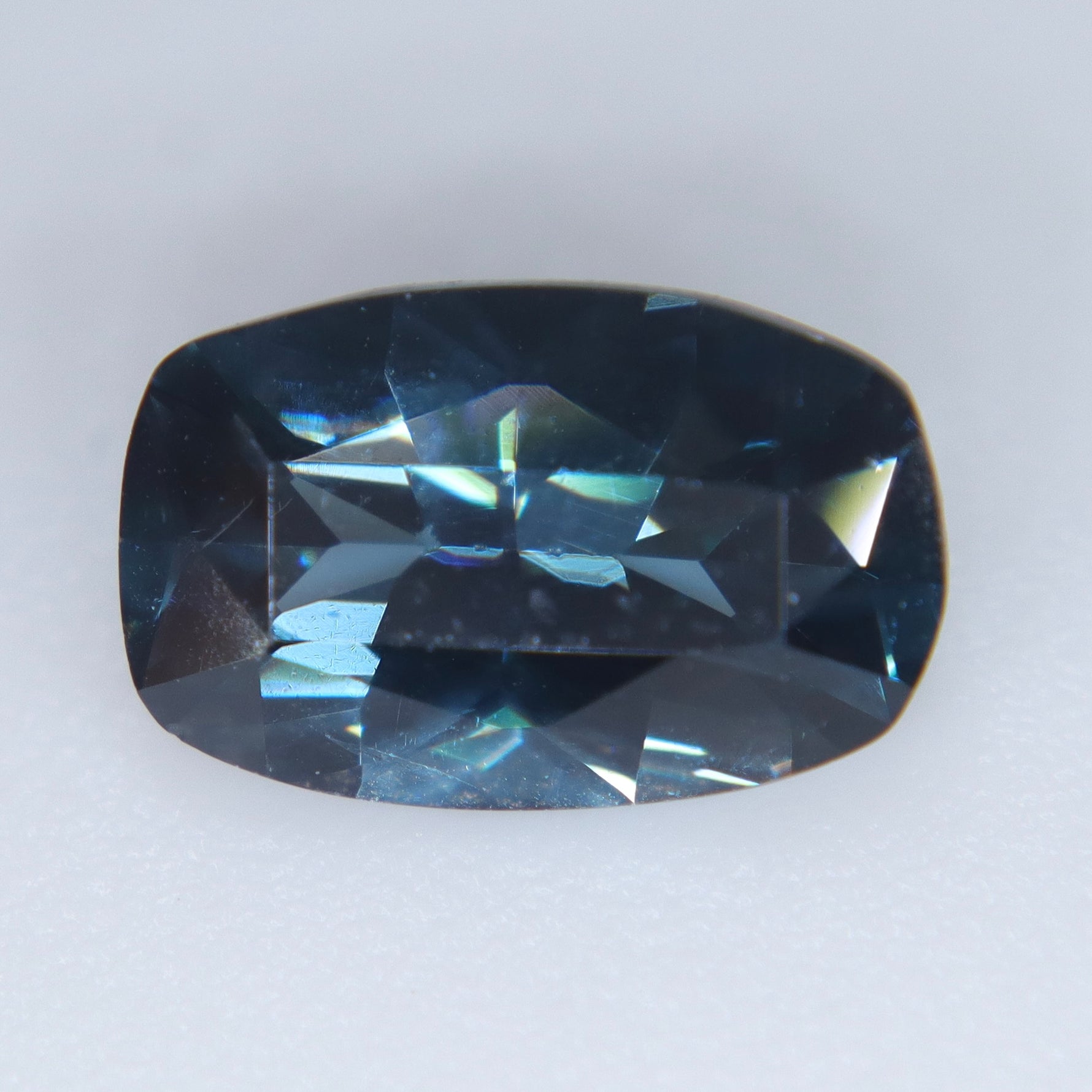 Blue cushion cut spinel gemstone for ring pendant or fine jewelry