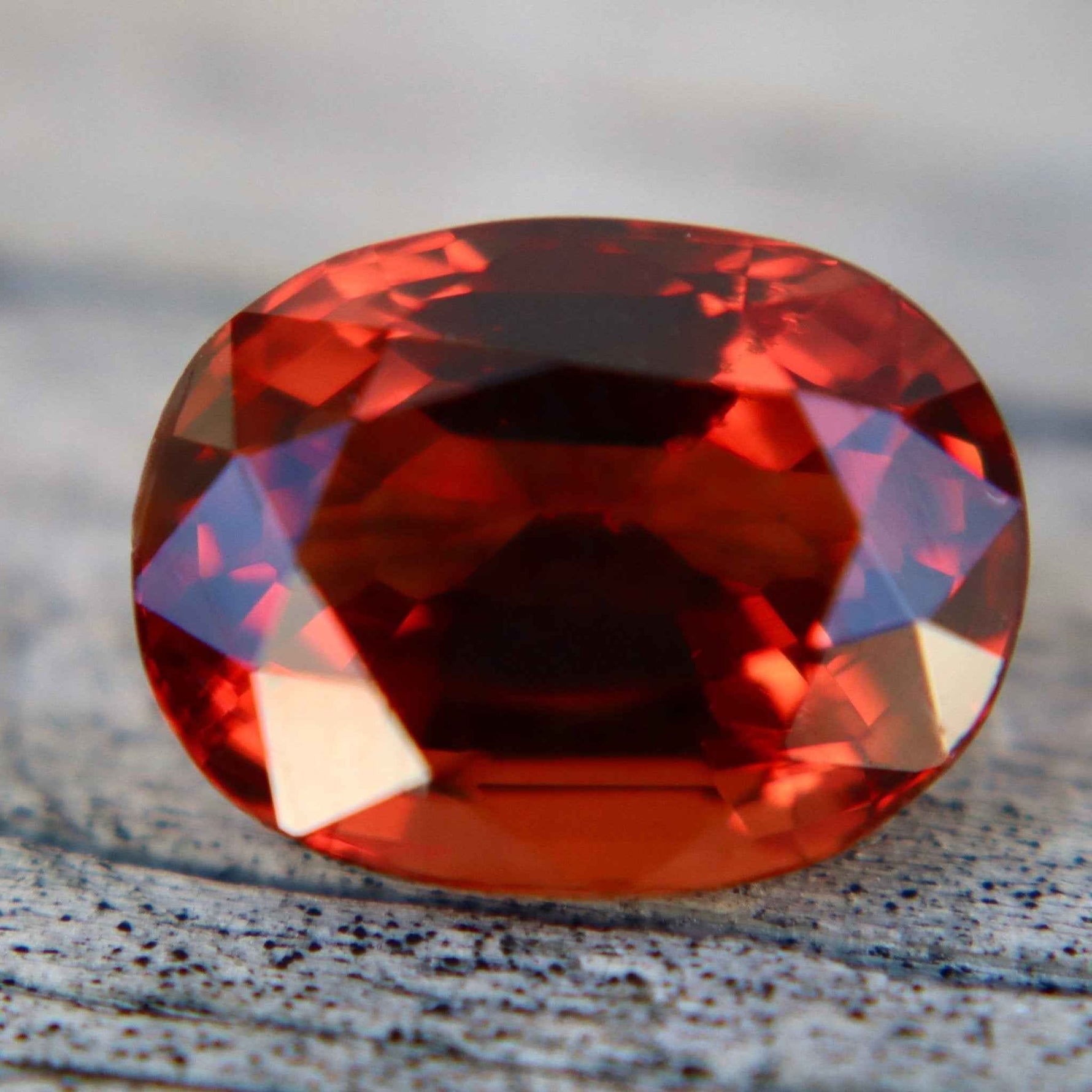 Extremely Rare Scarlet-Red Spinel 4.04 Carat Oval Cut Ceylon
