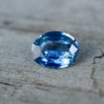Eye-clean blue sapphire oval cut for fine jewelry