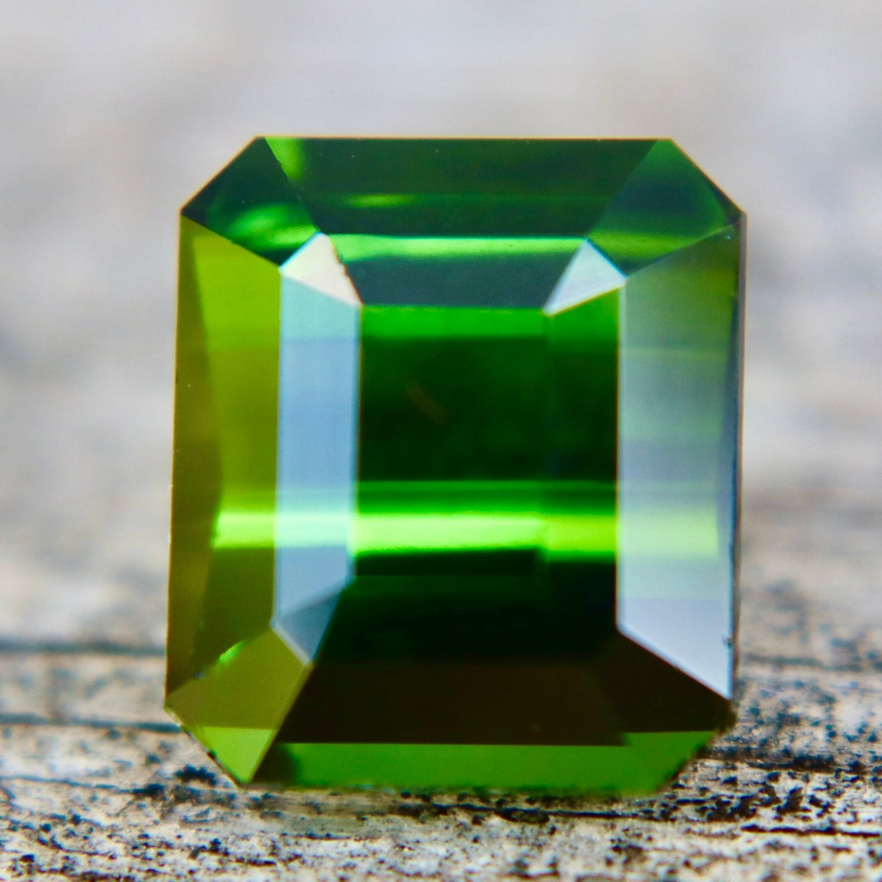 Flawless Natural Green Tourmaline 5.63 Carat Emerald Cut Loose Gemstone for Bespoke Fine Jewelry - Sapphirepal