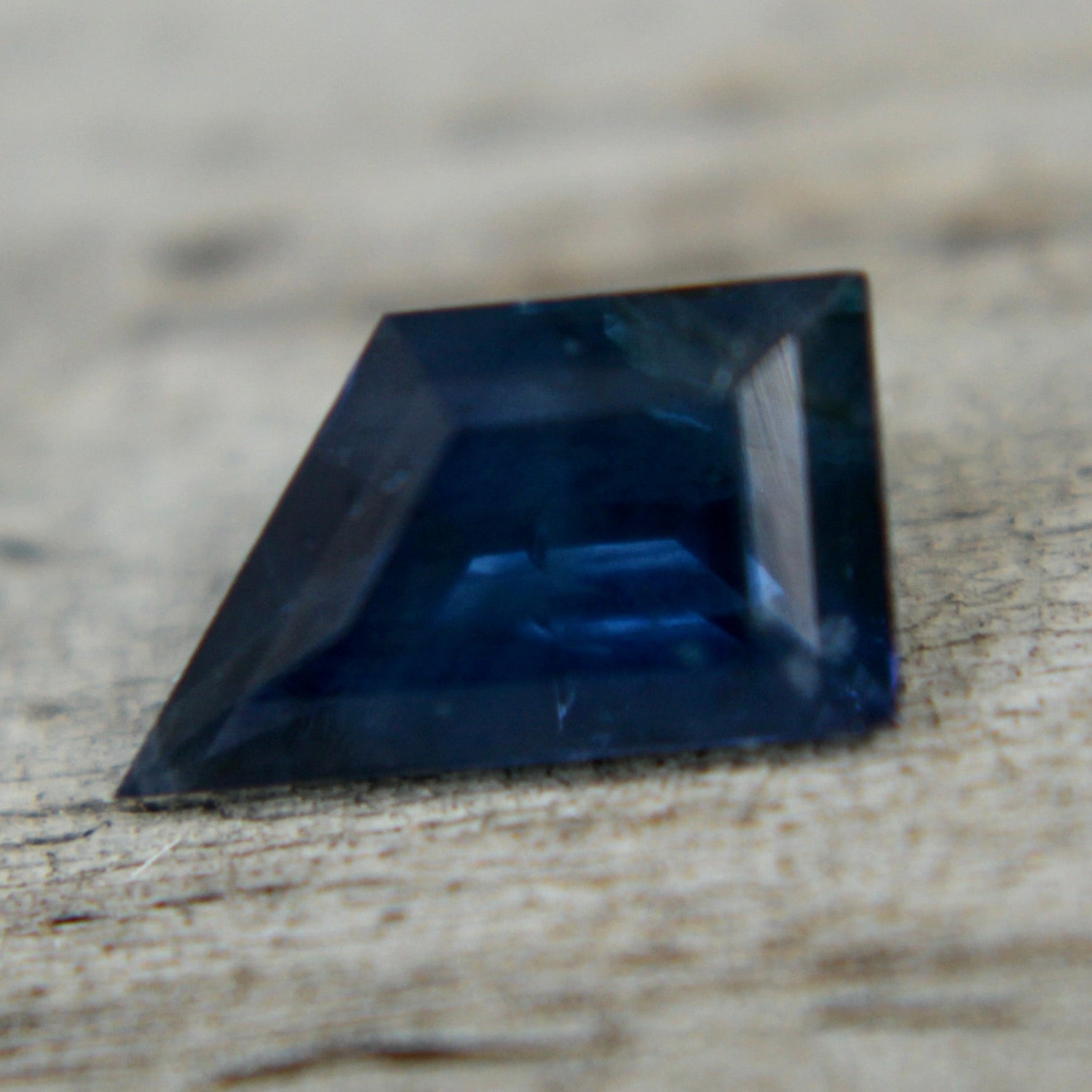Freeform blue sapphire loose gemstone for bespoke jewelry design