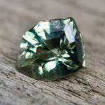 Golden Olive Sapphire – 2.32 Carat Australian Freeform Cut Loose Gemstone - Sapphirepal