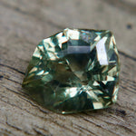 Golden Olive Sapphire – 2.32 Carat Australian Freeform Cut Loose Gemstone - Sapphirepal