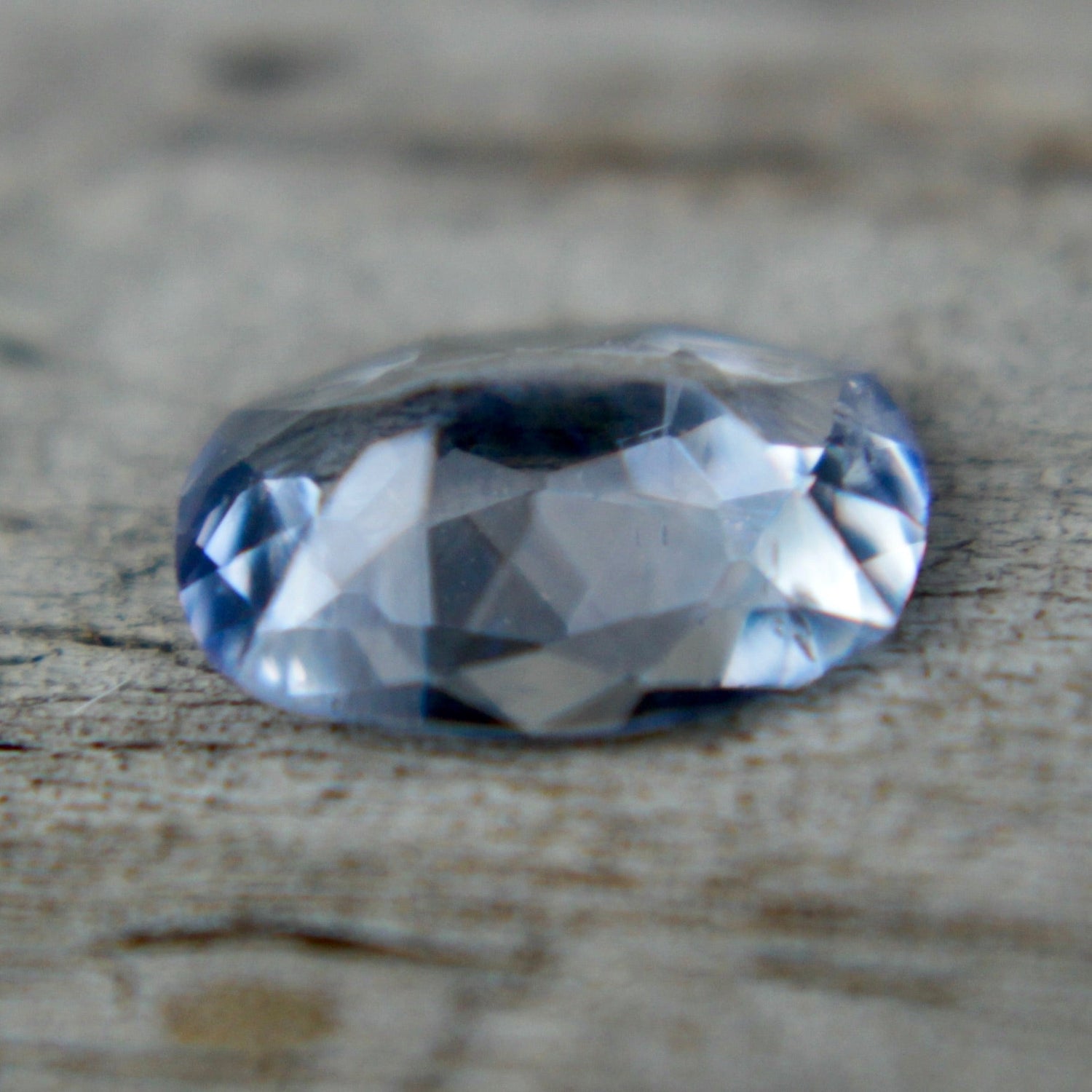 Light blue Ceylon sapphire cushion cut with eye-clean clarity