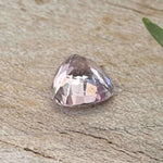 Madagascan pink sapphire 0.96 carat trillion cut precision gemstone, SI clarity