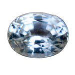 Loose white sapphire 1.21 carat oval cut Ceylon gemstone