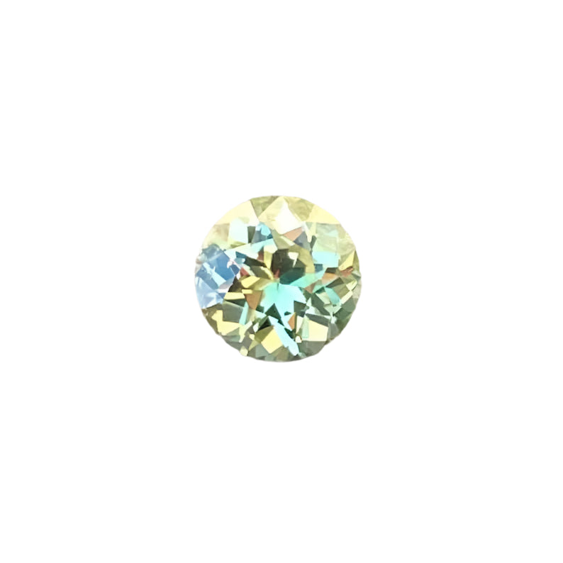 0.75ct Apple Green Sapphire | Round Cut | Unheated Natural Gem | Madagascar Origin - Sapphire Pal