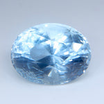 Natural Aquamarine 14.03 Carat Oval Cut | Ceylon Eye - Clean | Loose Gemstone - Sapphirepal