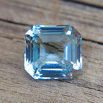 Natural Aquamarine 3.00 Carat Asscher Cut (VS Clarity) | Earth - Sourced Loose Gemstone - Sapphirepal