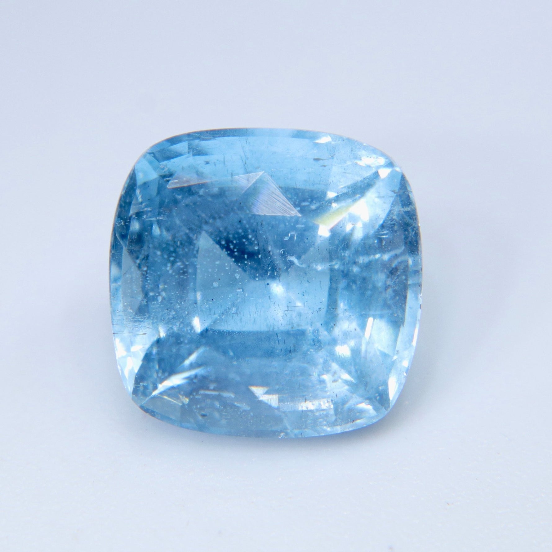 Natural Aquamarine 4.75ct Cushion Cut Loose Gemstone | Earth Sourced & Unheated - Sapphirepal
