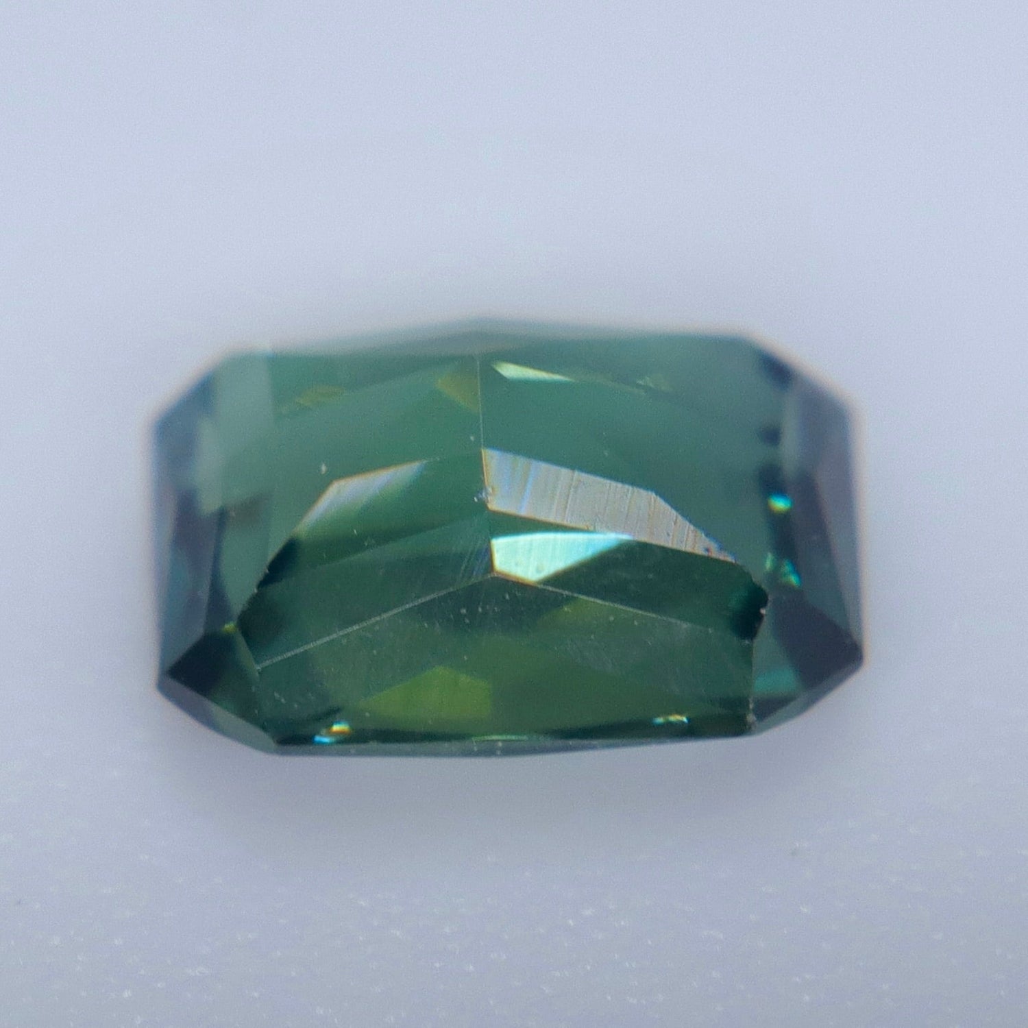 Natural Australian Green Sapphire 1.06 Carat Emerald Cut Loose Gemstone - Sapphirepal