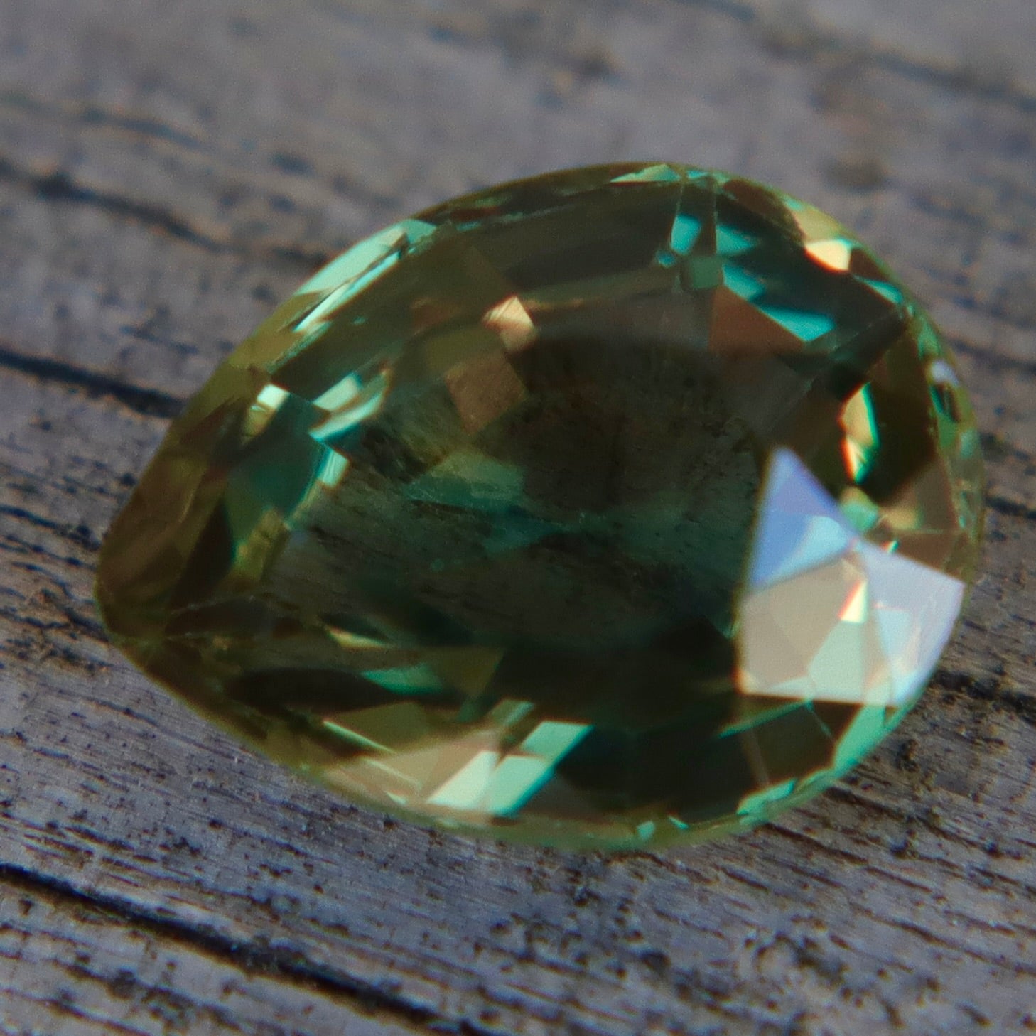 Natural Australian Green Sapphire 1.06 Carat Pear Cut Loose Gemstone - Sapphirepal
