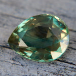 Natural Australian Green Sapphire 1.06 Carat Pear Cut Loose Gemstone - Sapphirepal