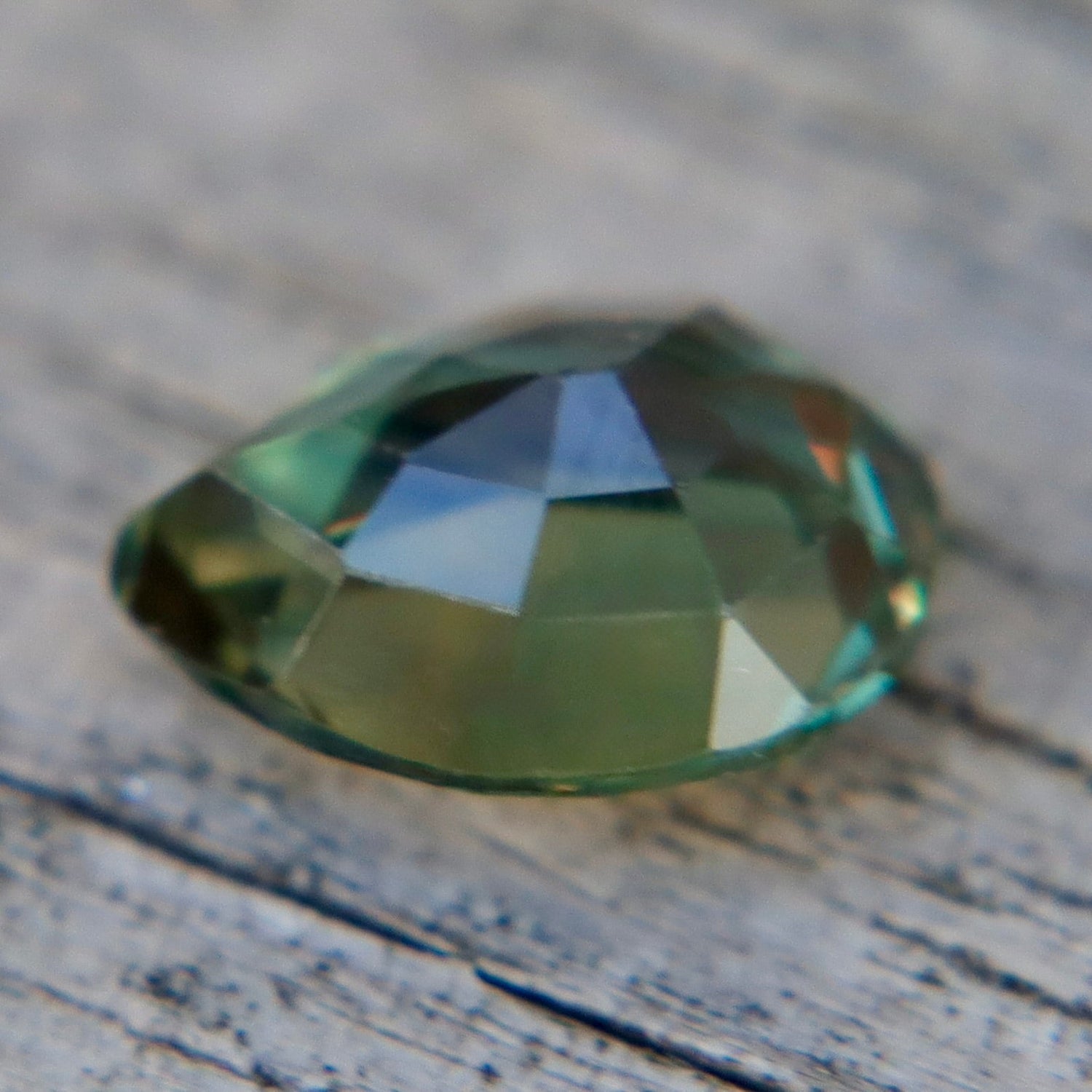 Natural Australian Green Sapphire 1.06 Carat Pear Cut Loose Gemstone - Sapphirepal