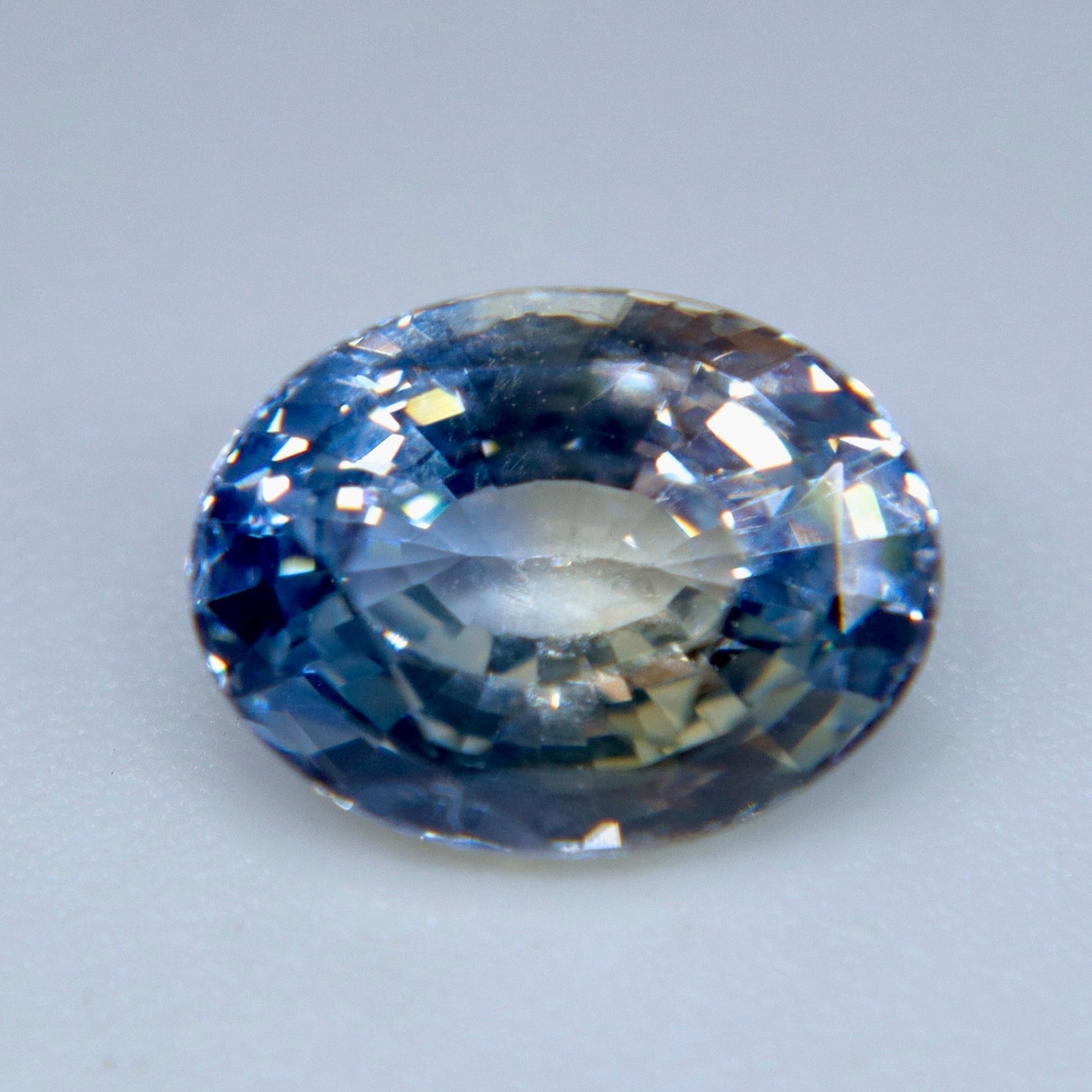 Natural Bi - Color Sapphire – 2.03 Carat Oval Cut Blue and Yellow Unheated Gemstone from Ceylon - Sapphirepal