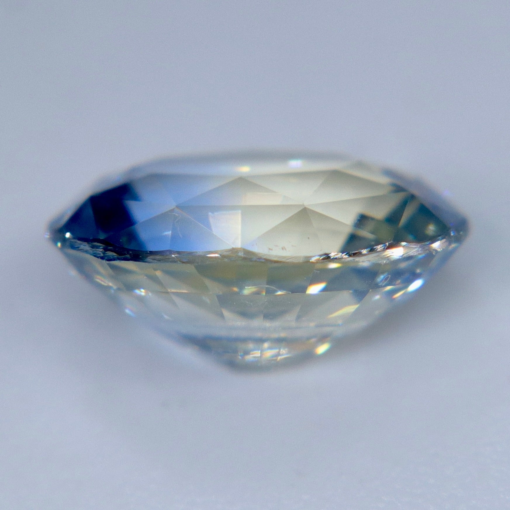 Natural Bi - Color Sapphire – 2.03 Carat Oval Cut Blue and Yellow Unheated Gemstone from Ceylon - Sapphirepal