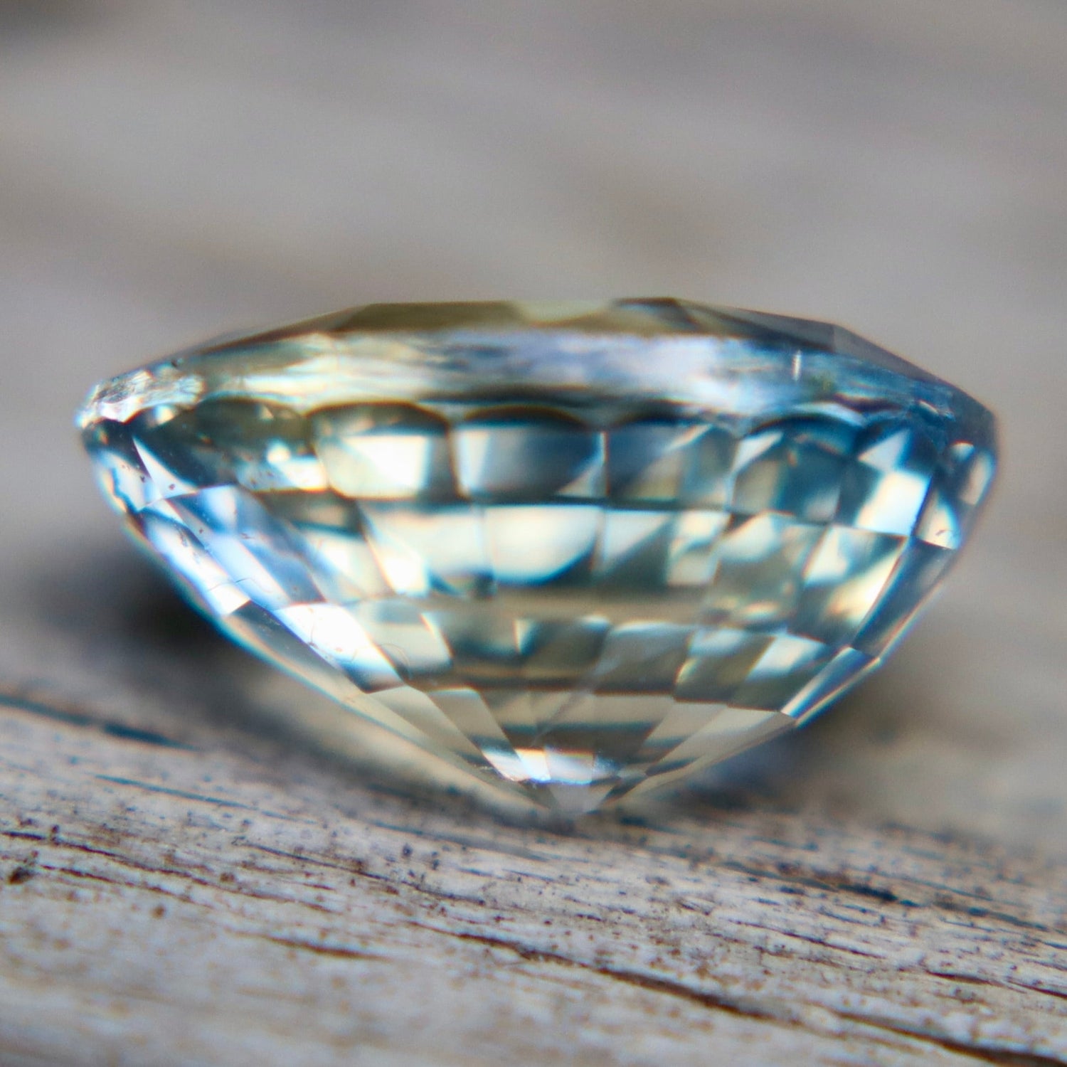 Natural Bi - Color Sapphire 3.04ct Oval Cut Unheated Yellow Blue Loose Gemstone - Sapphirepal