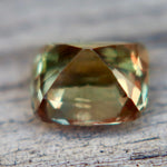 Natural Bi - Color Teal Green & Golden Sapphire 1.18 Carat Cushion Cut from Ceylon - Sapphirepal