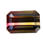 Natural Bi - Color Tourmaline 30.30 Carat Flawless Emerald Cut – Pink Gold Green Collector Gem - Sapphirepal