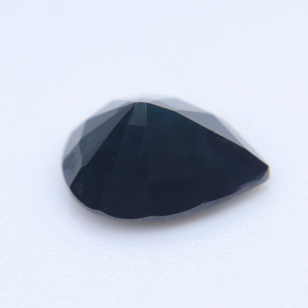 Natural Black Sapphire 1.05 Carat – Pear Cut, Deep Blue Green - Sapphirepal