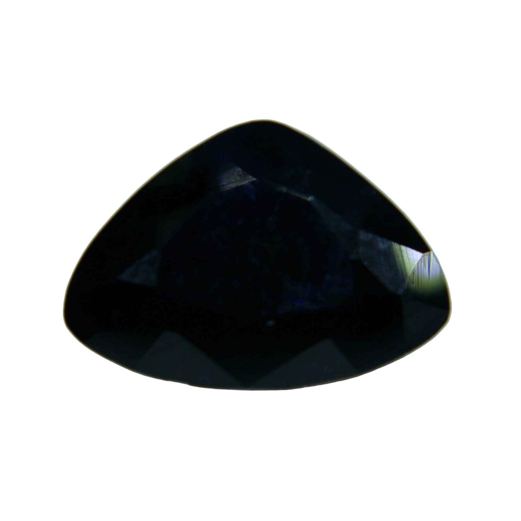 Natural Black Sapphire – 1.23 Carat | Trillion Cut | VS Clarity | Loose Gemstone - Sapphirepal