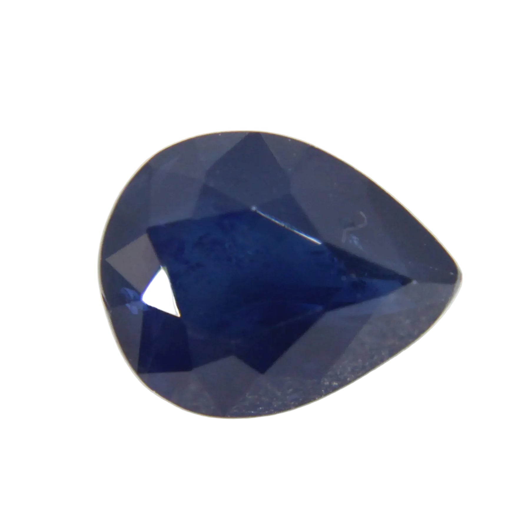 Natural blue Ceylon sapphire pear cut 1.47 carat loose gemstone