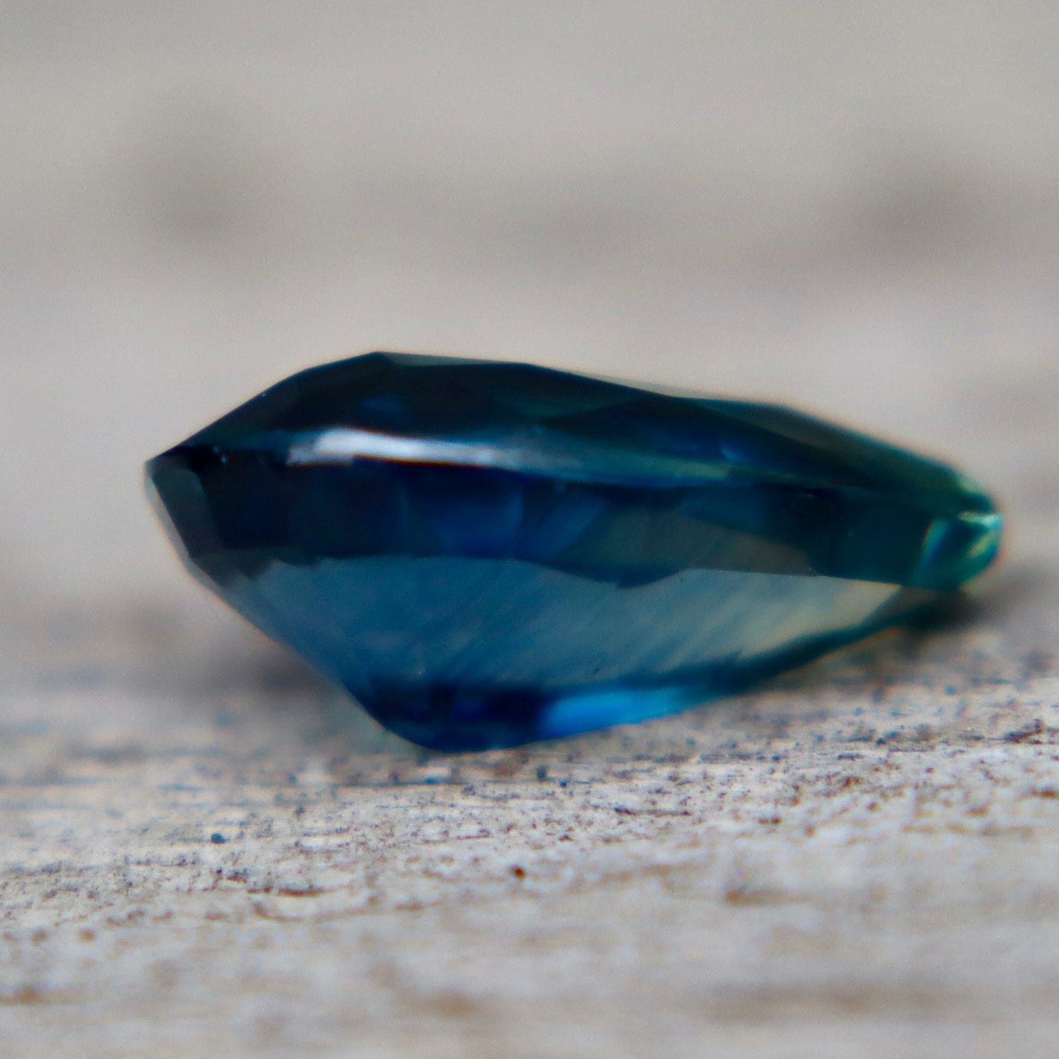Natural Blue Green Parti Sapphire 0.91ct (Madagascar) – Pear Cut VS | Earth Sourced Authenticity Confirmed - Sapphirepal