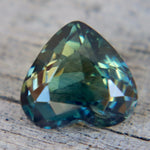Natural Blue Green Parti Sapphire 0.95 Carat Heart Cut Loose Gemstone - Sapphirepal