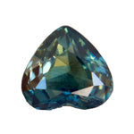 Natural Blue Green Parti Sapphire 0.95 Carat Heart Cut Loose Gemstone - Sapphirepal