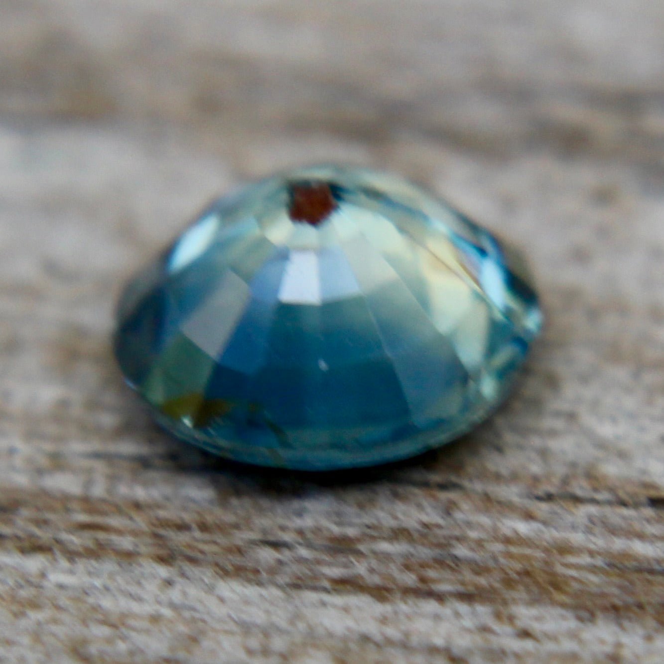 Natural Blue Green Sapphire – 0.53 Carat Round Cut from Madagascar - Sapphirepal
