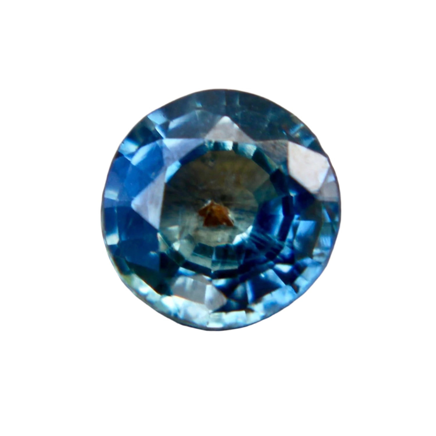 Natural Blue Green Sapphire – 0.53 Carat Round Cut from Madagascar - Sapphire pal