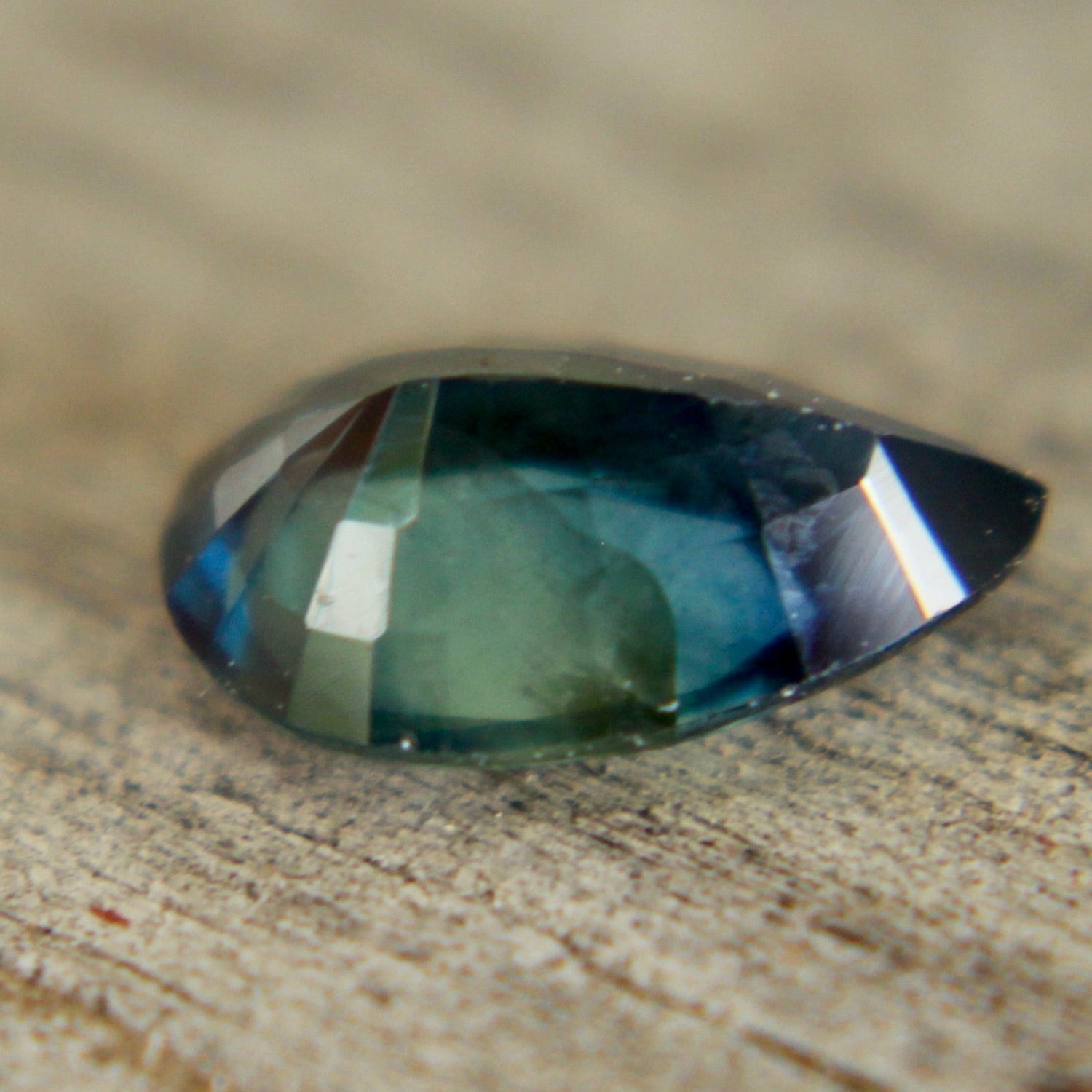 Natural Blue Green Sapphire – 0.81 Carat Pear Cut | Unheated Madagascar Gemstone - Sapphirepal