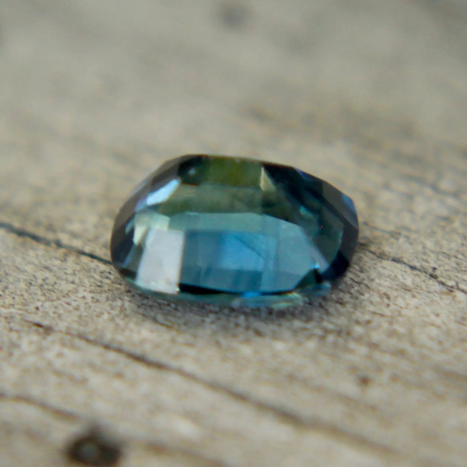 Natural Blue Green Sapphire – 0.85 Carat Cushion Cut - Sapphirepal