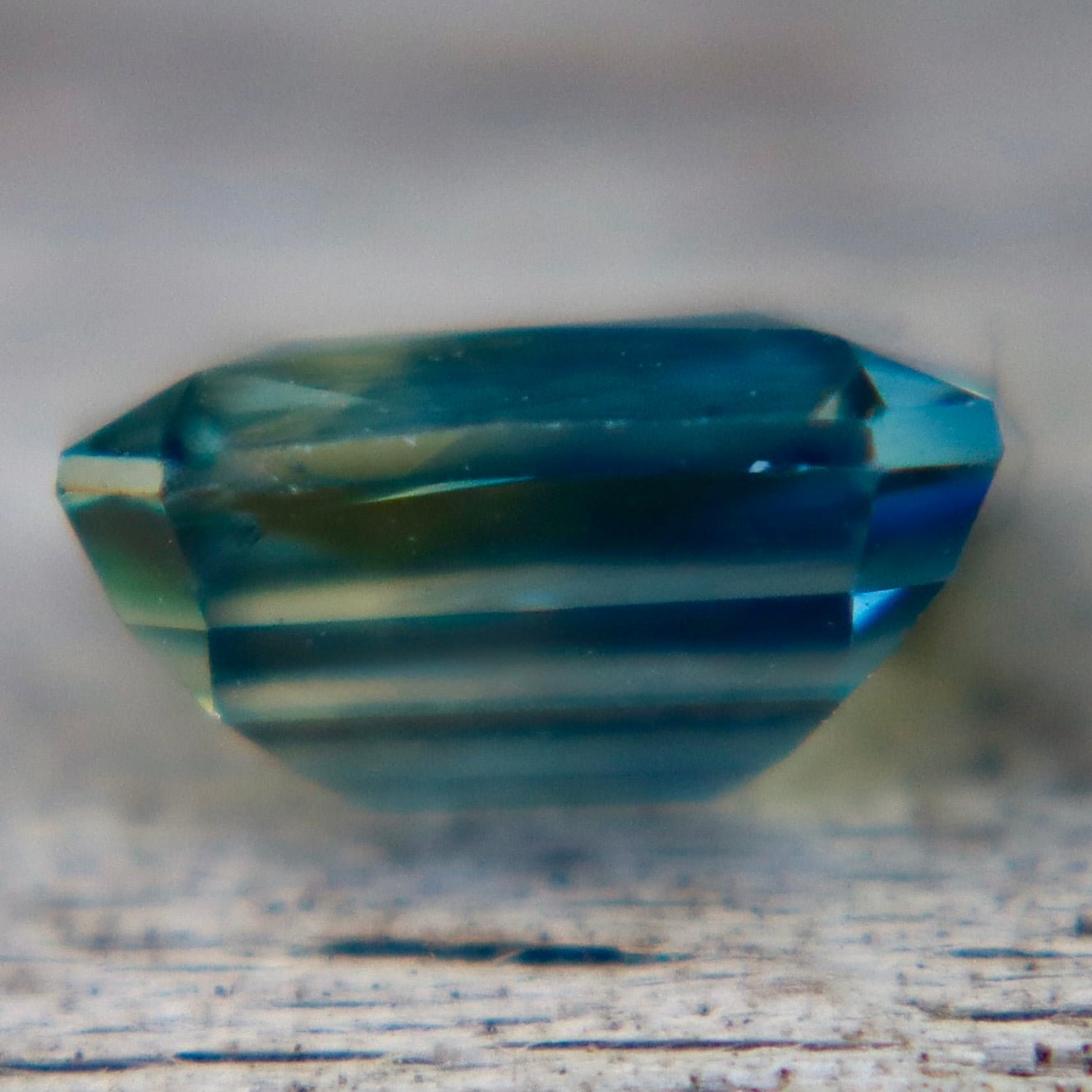 Natural Blue Green Sapphire 1.01 Carat Emerald Cut Loose Gemstone from Madagascar - Sapphirepal