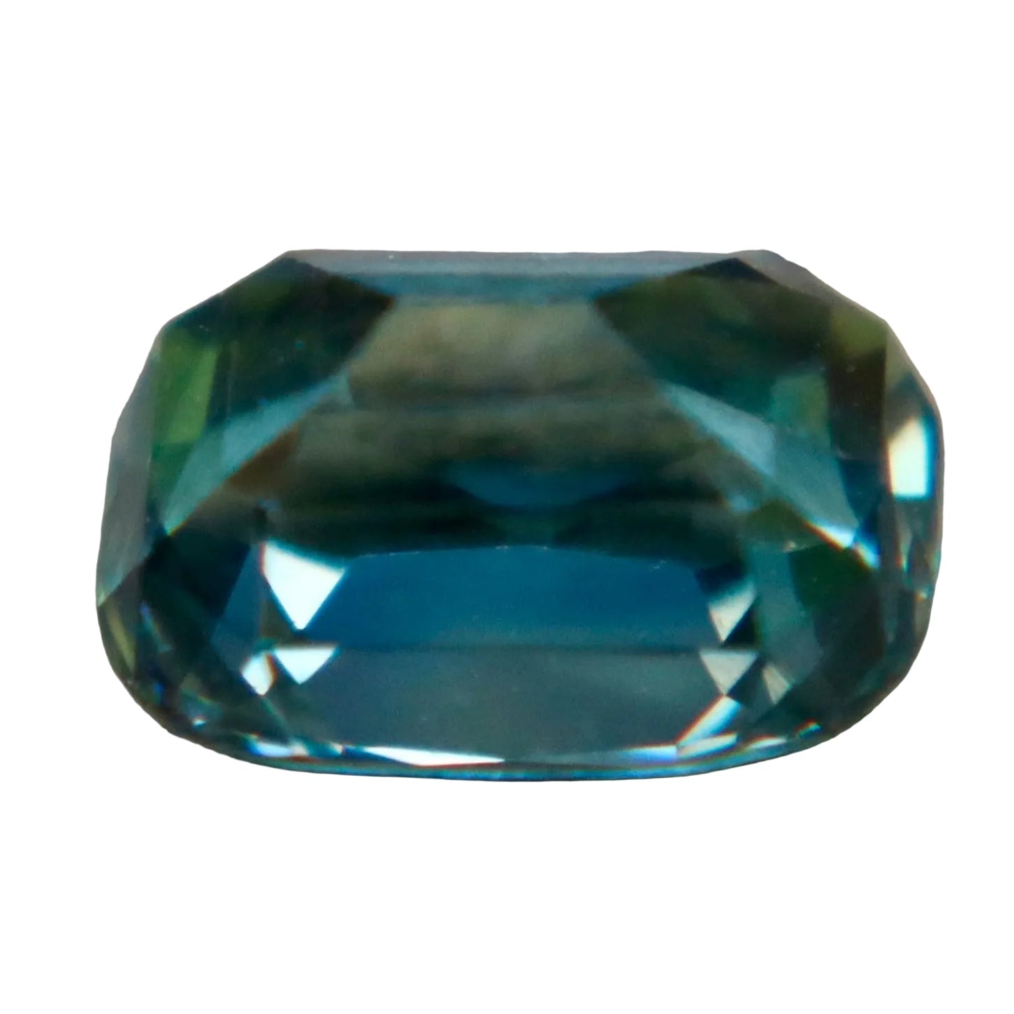 Natural Blue Green Sapphire 1.03 Carat Cushion Cut Loose Gemstone from Madagascar - Sapphirepal