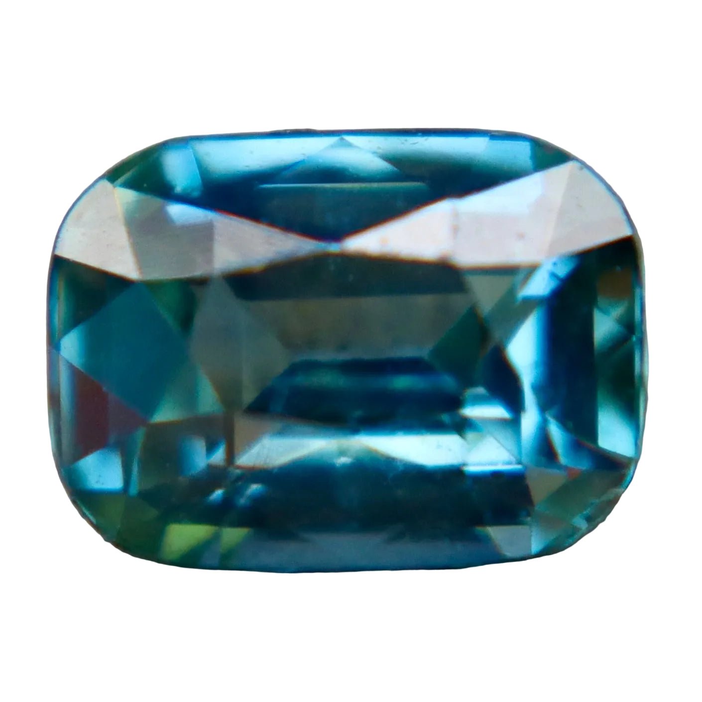 Natural Blue Green Sapphire 1.03 Carat Cushion Cut Loose Gemstone from Madagascar - Sapphirepal
